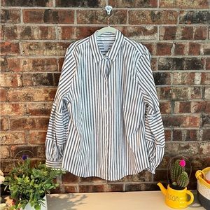Chicos striped poet blouse